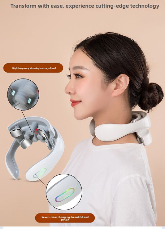 MagicPro EMS Neck & Shoulder Massager | Heat + Microcurrent Relief